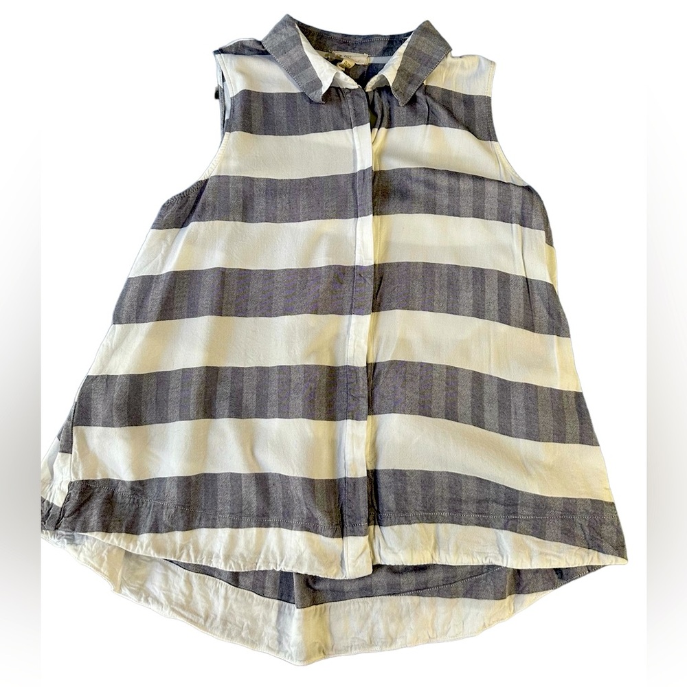 Cupio Blush Women’s Blue/White Stripe Top NWOT XL